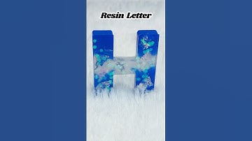 Resin Keychain H Letter Epoxy | Resin Art Letter Keychain | Epoxy Resin #shorts #viralshorts #resin