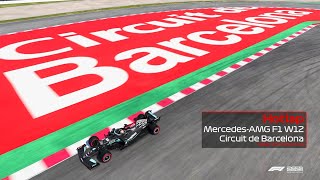 F1 2021 (PS5) Time Trial - Mercedes-AMG F1 W12 at Circuit de Barcelona