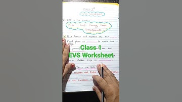 Class 1 Evs Worksheet || Evs Worksheet for Class 1 #class1 #class1evs #peehuandrudracorner