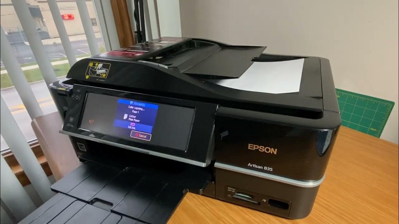 Epson Artisan 835 Color Inkjet Printer ADF Duplex Fax Scan Perfect