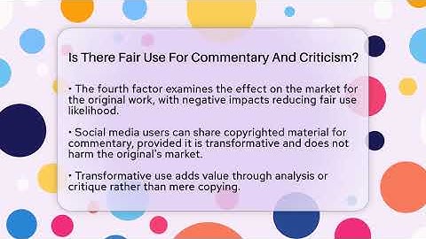 Is There Fair Use For Commentary And Criticism? - Everyday-Networking