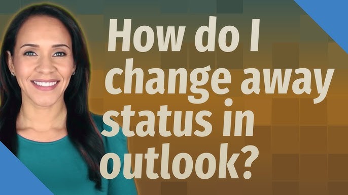Как изменить свой статус в Outlook?