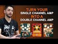 How do you make a single channel amp into a two channel amp?