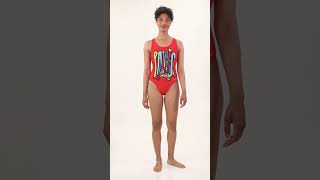 Sporti Paris Trend Setter Wide Strap Cross Back One Piece Swimsuit (22-44) | SwimOutlet.com