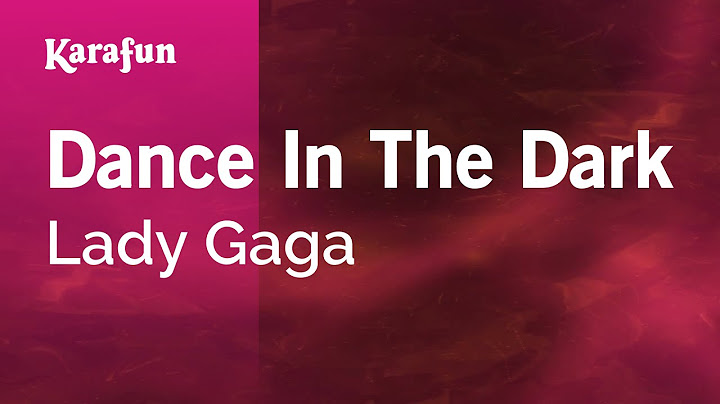 Dance in the Dark Karaoke version - Karaoke performance video thumbnail