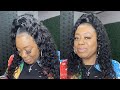 The EASIEST method to achieve the half up half down hairstyle (Natural hair and beginner friendly)