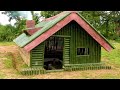 The Most Creative Beautiful  Bamboo House By Primitive Skill