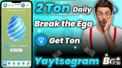 Yaytsogram Break Egg Telegram bot | Break Egg telegram bot | Earn 2 Ton 4000 Daily Free | yaytsogram