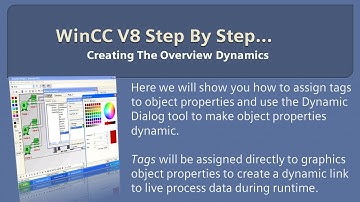 WinCC v8.0 Step By Step 11: Create Overview Dynamics with Dynamic Dialog 👍 #winccguru