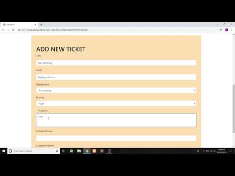 Help Desk Ticketing System In JavaScript With Source Code | Source Code & Projects