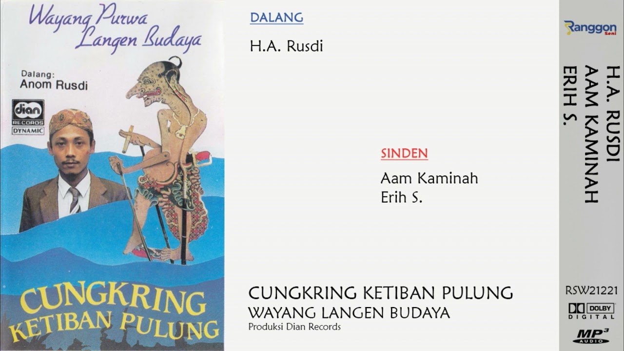 [Full] Wayang Purwa - Cungkring Ketiban Pulung | Rusdi - Aam Kaminah (feat Erih S.) | Langen Budaya
