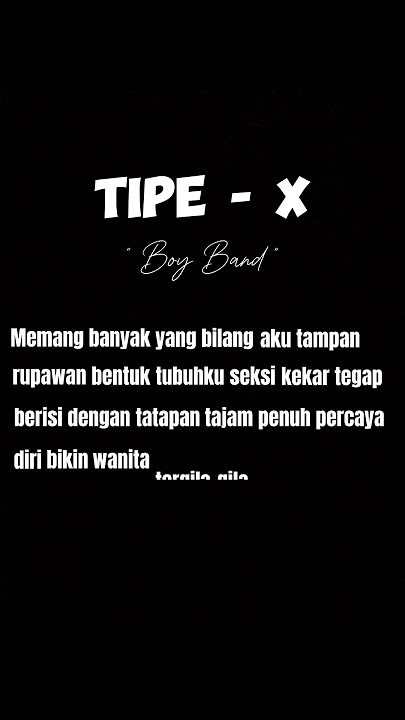 Tipe-X ''Boy Band'' (Lirik)#shorts
