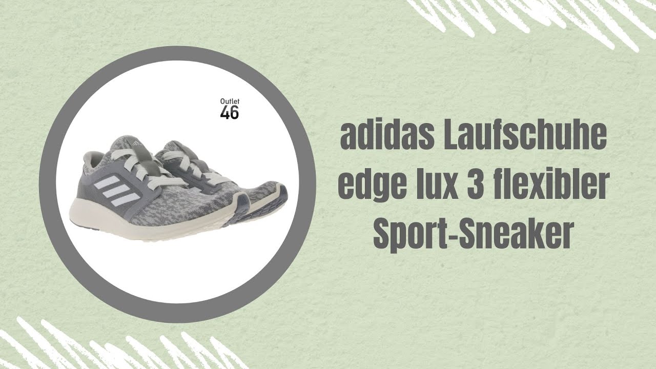 Adidas Laufschuhe Edge Lux 3 Flexibler Sport Sneaker Gunstig Kaufen Youtube