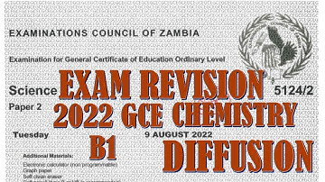 2022 GCE SCIENCE PAPER 2 QUESTION B1