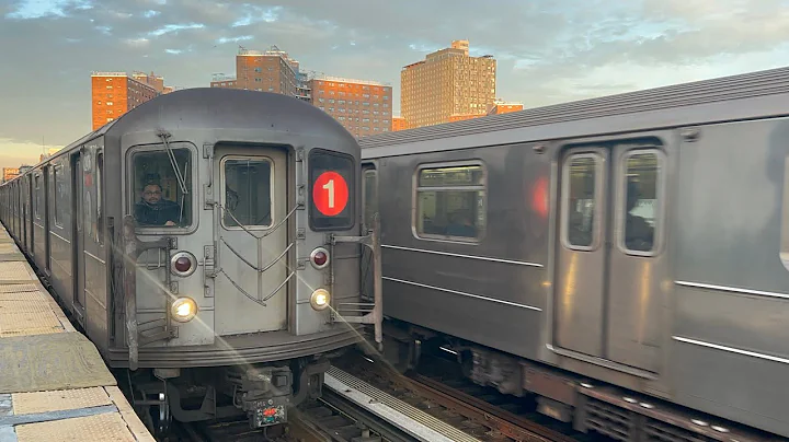 IRT Broadway Line: (1) & (1X) Train Action at 125th Street