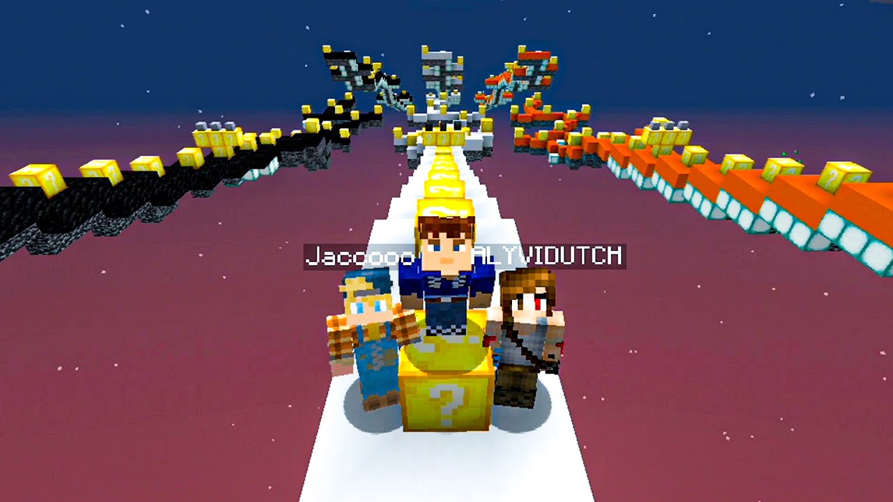 Minecraft LUCKY BLOCK Staircase!