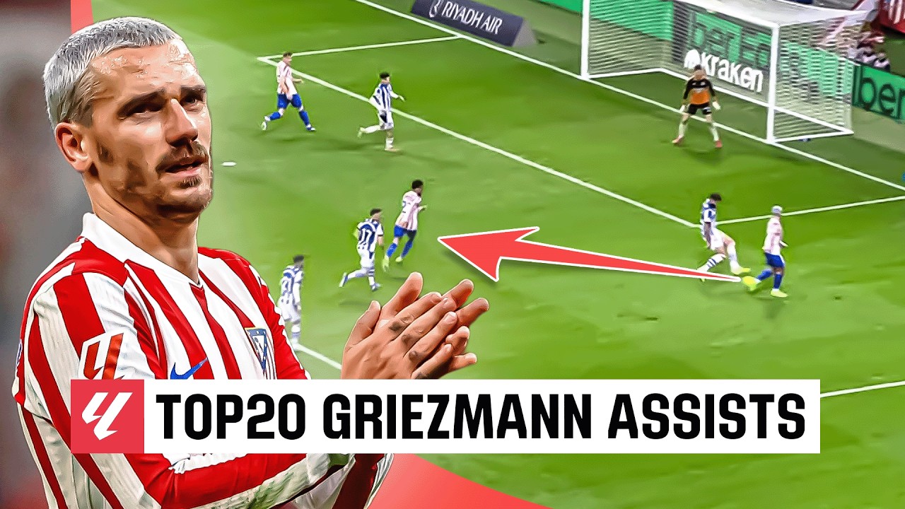 ¡Las 20 MEJORES ASISTENCIAS de GRIEZMANN en LALIGA! ✨