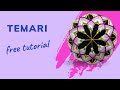Temari full chrysanthemum free tutorial