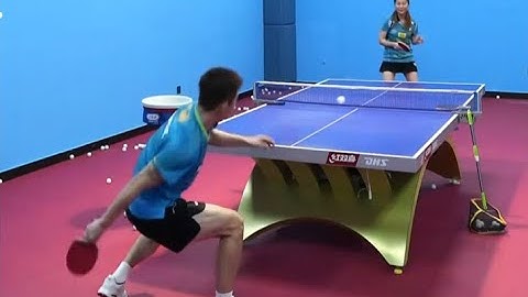 [table tennis]Loop Chop Training!Zhang Jike Teaches You How to Train Like the Chinese National Team5