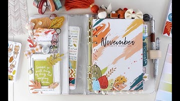 Cocoa Daisy November "Memphis Season" Planner Set Up.