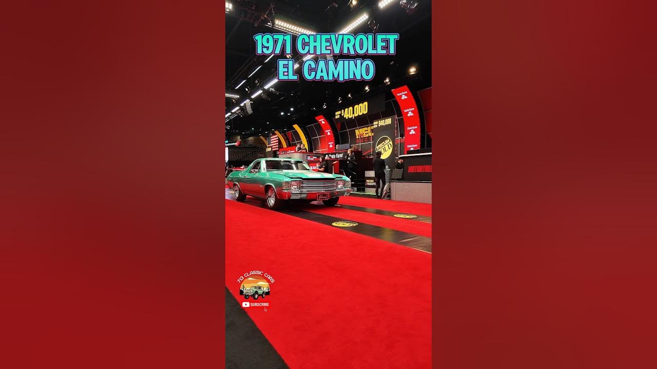 1971 Chevrolet El Camino at Mecum Auctions, Kissimmee FL 2025. 