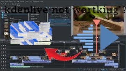 kdenlive not responding ?   (fix)
