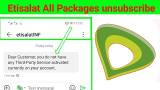 How do I cancel my Etisalat all active subscription?How do I stop Etisalat from deducting my credit