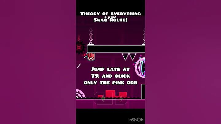 Theory of Everything secret way/swag route!! #geometrydash #gd #shorts