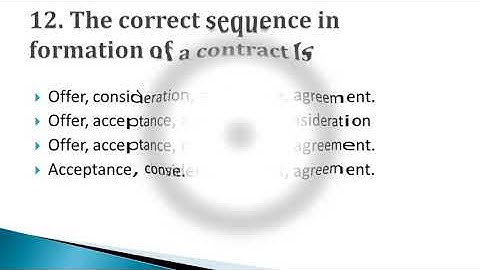 IMPORTANT MCQs QUESTIONS OF INDIAN CONTRACT ACT,1872