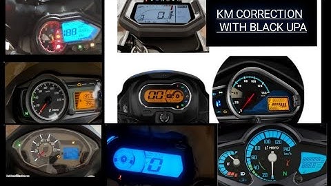 NEW MODEL R5F MCU BS6 BIKE METER CORECTION WITH BLACK UPA  |Yash 7610606022