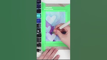 Easy negative painting! Last minute Valentine!