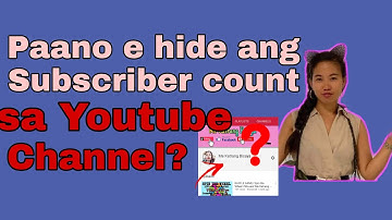 Paano  itago Ang Subscriber counts sa Youtube Channel @micaryavlog3628