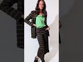 Black Khaki Adria Blazer