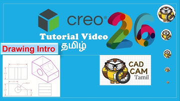 Creo 4.0 | Tamil Tutorials 26 | Drawing