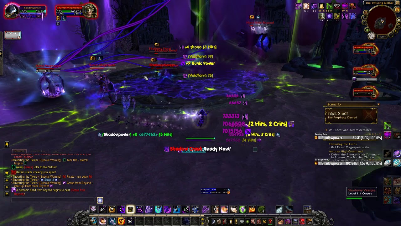 Shadow Priest Mage tower - YouTube