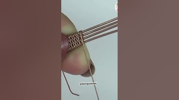 Wire Weaving: Mini Tutorial #shortvideos #weaving #wirewrapping