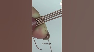 Wire Weaving: Mini Tutorial #shortvideos #weaving #wirewrapping
