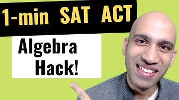 1 minute SAT ACT Math Hacks
