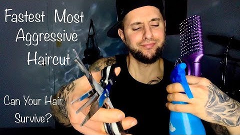 ASMR | Fast and Aggressive Haircut/Quick Cuts for Maximum Tingles!! Will Any Hair Survive?