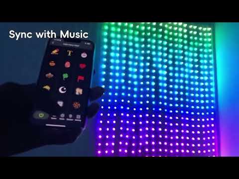 Розумна Led штора з керуванням через Bluetooth або пульт вулична смарт гірлянда від USB для дому на вікно стіну, видео 3