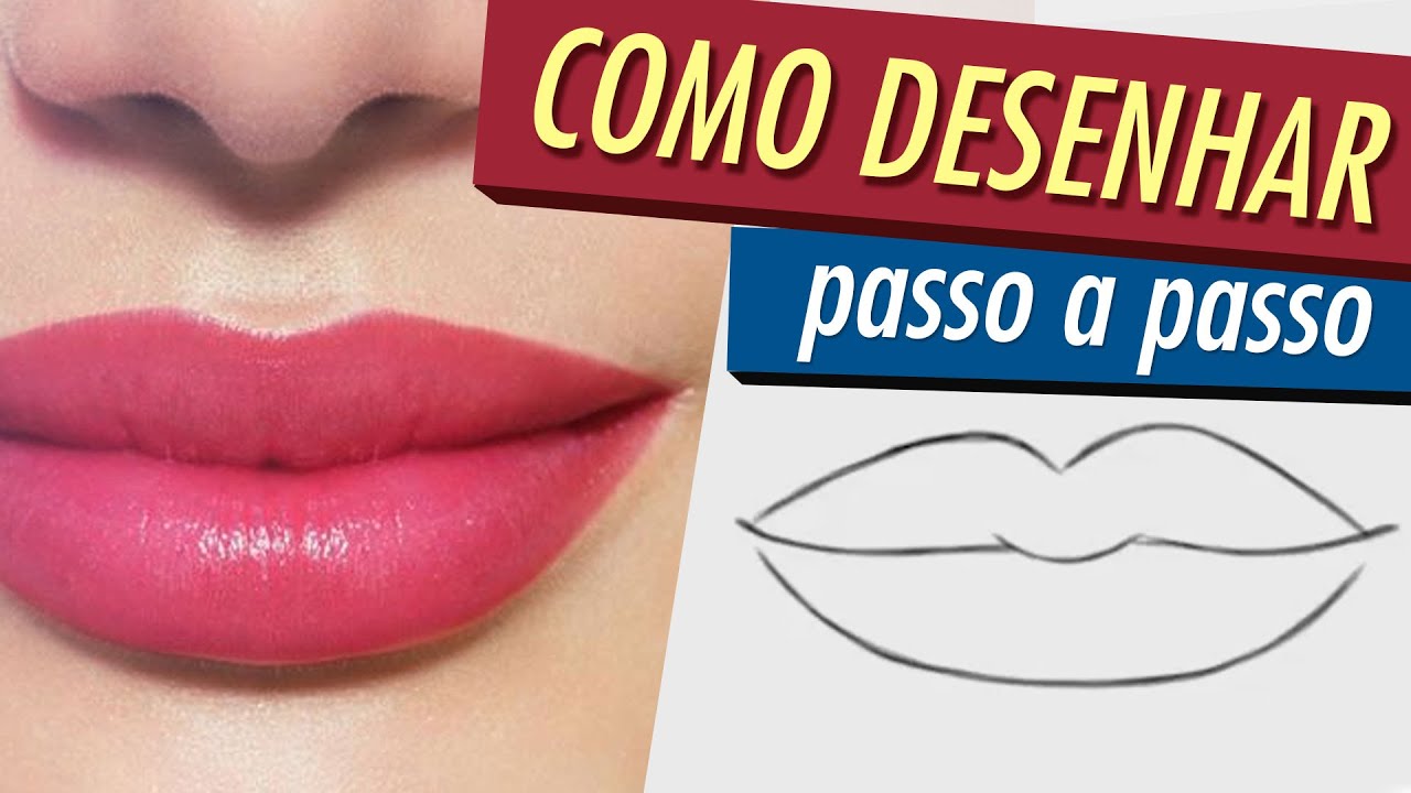 Como desenhar uma Boca Realista (passo a passo). - GD Artes