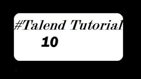 How to Load Flat File into Database Table in Talend