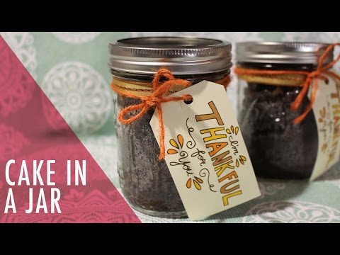 Easy Chocolate Cake in a Jar Tutorial. Tasty Delights.