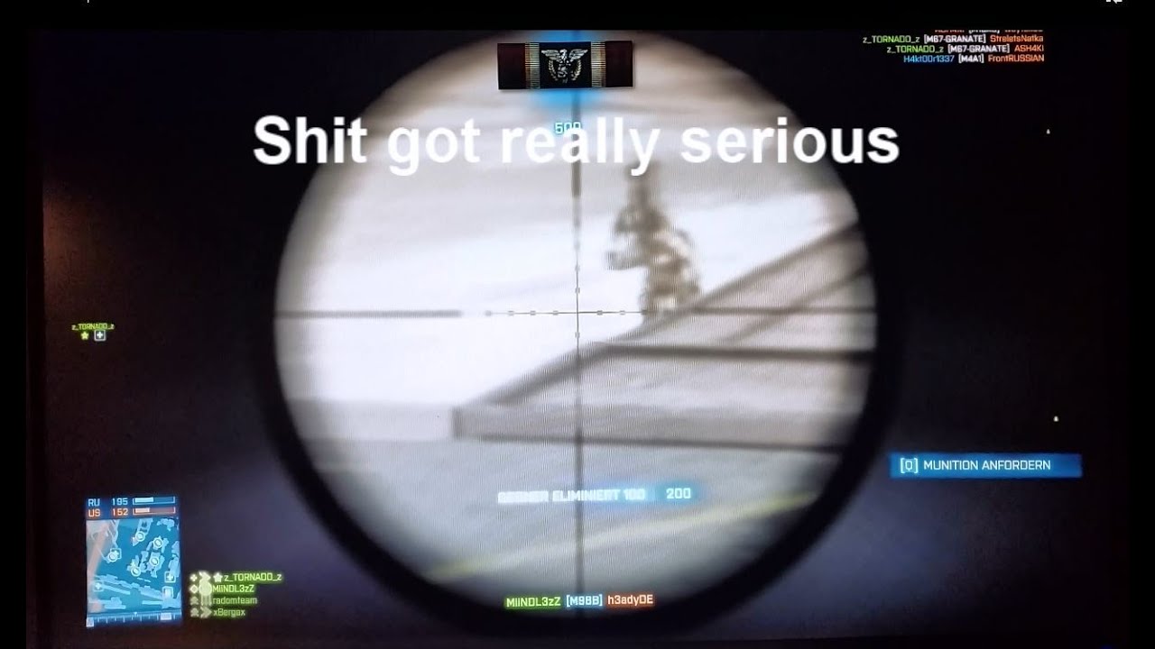 BF3: Oldschool Sniper Pro on TDM HC [PUSH,MVP,oldPC]