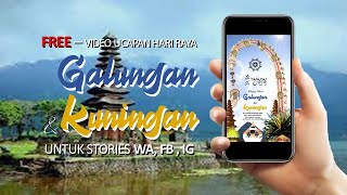 FREE VIDEO UCAPAN HARI RAYA GALUNGAN DAN KUNINGAN 2021 STORIES WA,FB,IG