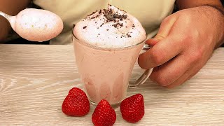 Strawberry DELICIOUS - ein Dessert mit drei Zutaten in nur 1 Minute. # 156
