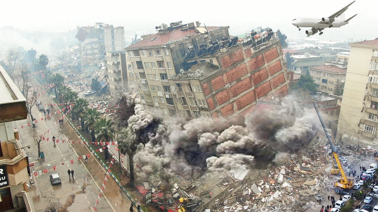 Еще одно землетрясение в Турции! Землетрясение магнитудой 5,6 разрушило здания в Малатье, Турция