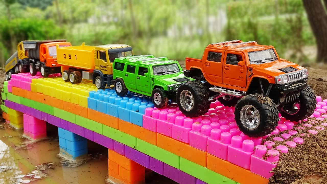 Construire des blocs de pont jouets pour enfants  Vhicules de construction pour enfants
