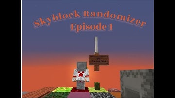 Random item Skyblock | Episode 1, The beginning.