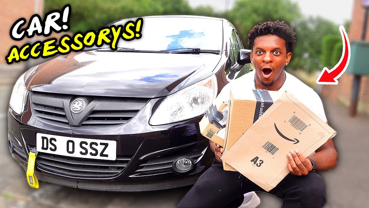 BUYING *CHEAP* CAR ACCESSORIES FOR MY CORSA! YouTube